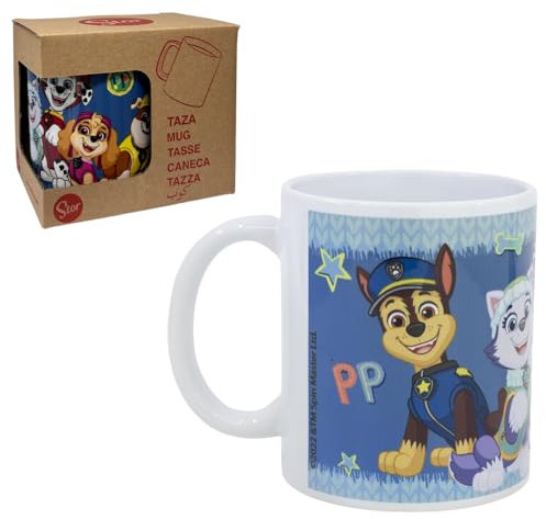 Taza Patrulla Canina de cerámica modelo mug con impresión sublimática tazón desayuno 325ml para niños