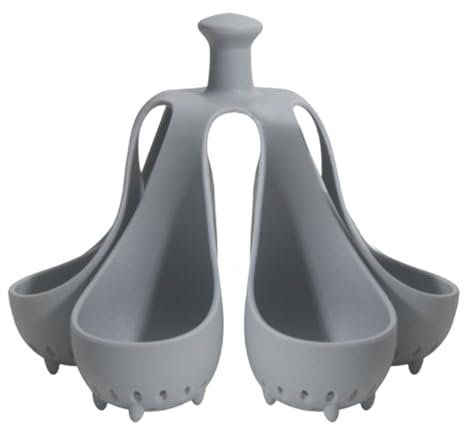Grille en Silicone pour Cuisson d’Œufs – Support pour Cuiseur à Œufs Durs, Panier Vapeur 6 Œufs, Grille pour Autocuiseur, Stockage et Cuisson des Œufs (6Grille)