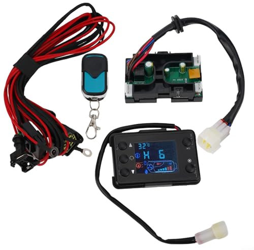 Standheizungs-Set, Fernbedienung, 12 V, LCD-Monitor, Steuerplatine und Kabelbaum für Dieselheizung