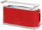 Ribelli Toaster für 4 Scheiben mit Brötchenaufsatz – Automatischer Toaster mit Auftau-, Aufwärm- & Abbruchfunktion – 1400 W, Rot