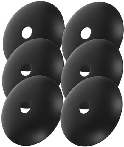 Schwarze Metall Lampenabdeckung 6 Stück für Kronleuchter Deckenplatte