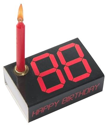 corpus delicti :: Happy Birthday Box – Pocket Birthday - Streichholzschachtel mit Geburtstagskerzen - statt Glückwunschkarte