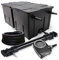 SunSun Komplettset: CBF-350B Teichfilter bis 60000 L Teichfilteranlage als Durchlauffilter, NEO10000 SuperECO Teichpumpe 10000l/h 80W, CUV-672 Teichklärer UVC Klärer mit 72W, 25m Teichschlauch 25 mm