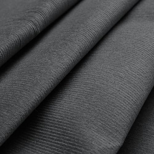 Feincord - 100% Baumwolle - Stoff - Meterware (grau)