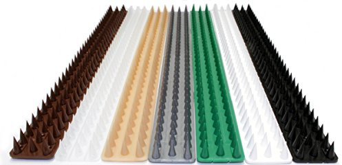 5 Mt Pinchos Anti-aves y Anti-gatos 10 Piezas de 50cm Polipropileno anti UV (Transparente)