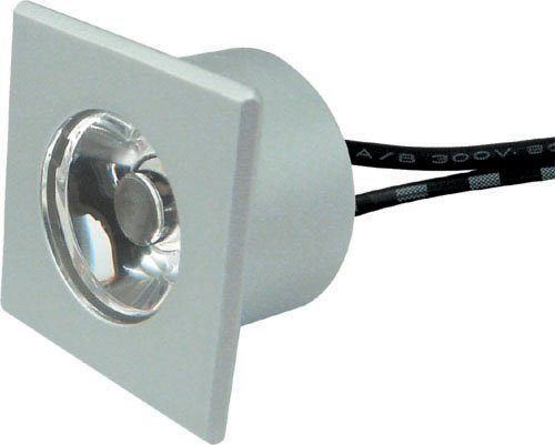 Lampenlux High Power LED Einbaustrahler Emile Aufbaustrahler Eckig Aussen 350mA Warmweiß AMP Stecker