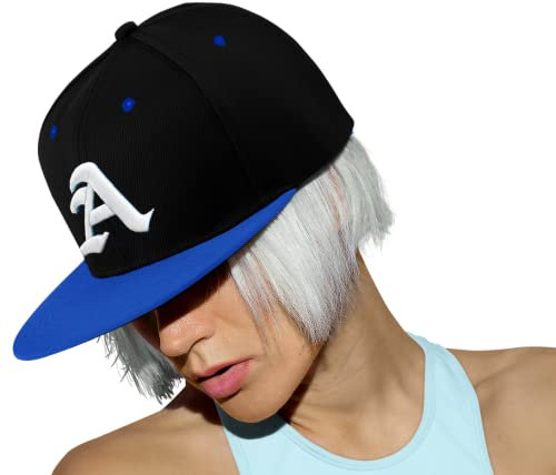 Morefaz New Unisex Jungen Mädchen Mütze Baseball Cap Snapback Hut Gotisch 3D A Kinder Kappe TM (A Blue White)