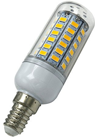 Aoxdi 1 Stück E14 LED Leuchtmittel Birne 8W, Warmweiß, 56 SMD 5730 Energiesparlampe E14 LED Mais Lampe, AC220-240V