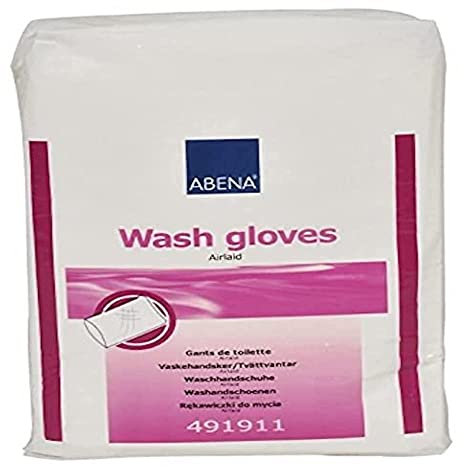 Abena Waschen Handschuhe Molton 16 x 23 cm