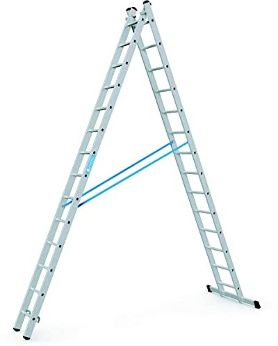 ZARGES Kombi-Steh-Schiebeleiter 2 x 14 Sprossen Z 300