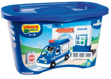 Unico Giocattolo Polizist Plus 8549-0000 Polizei-Set