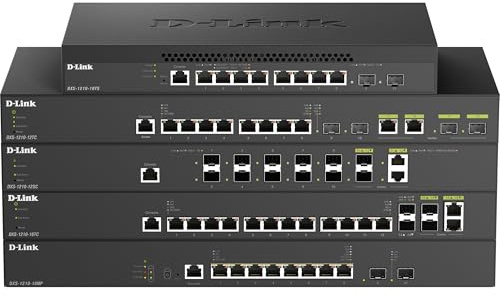 D-Link DXS-1210-10TS Managed L2/L3 10G Ethernet (100/1000/10000) 1U Schwarz, Silber