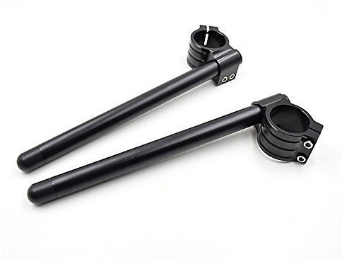 Fullibars Ø 37mm stummellenker für GS500 GT550 moto gabel Ø 37mm cafe racer stummellenker mit neigung 7 ° mit Lenkrohre 22.2mm aus Aluminium