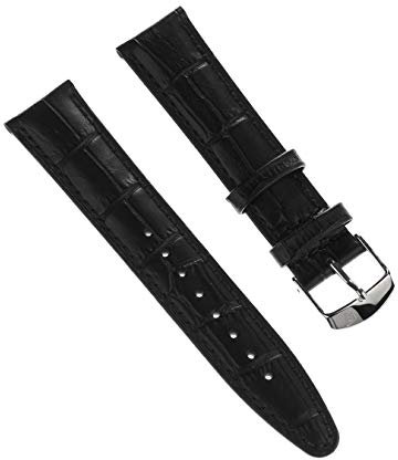 Imppac Festina Herren Uhrenarmband 21mm Leder-Band schwarz für Festina F16872 F16871 D2UFA16872/S Uhrenarmband von Festina für den Mann