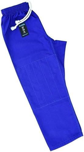 Playwell Elite BJJ Gi Trainingshose für Kinder, Blau, blau, M3