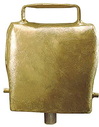 Gerade Stahlglocke Bronze 90mm Durchmesser, 100mm hoch, 60mm Durchfuehrung