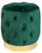 Riess Ambiente Eleganter Hocker MODERN BAROCK 37cm dunkelgrün Gold Samt Sitzhocker Samthocker
