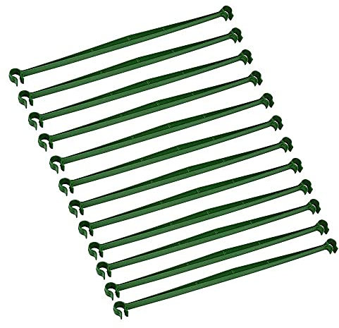 ZESLIV 12 Stück erweiterbare Spalier 16mm Durchmesser Pflanzstäbe Spalier Verbinder Pflanzstabverbinde Garten