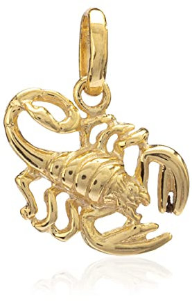 NKlaus Kettenanhänger klein Skorpion 333 Gelb Gold 8 Karat poliert Amulett für Halskette 1199
