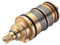 Thermostatische Badewannenarmatur Duschventil, Thermostatische Duschkartusche für Mischbatterie Ventil Mischbatterie Duschstange, Messing Ersatz Thermostatische Kartusche Dusche Mischbatterie 20-50℃