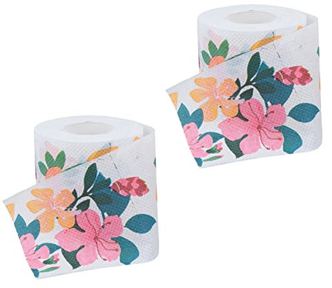 ibasenice 2rollen Farbiges Toilettenpapier Mit Druck Rollenpapier Buntes Papierservietten Für Zuhause Tischdekoration Geeignet Für Klassenzimmer Und Restaurant