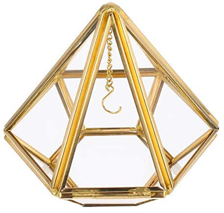 Operitacx 1pièce Boîte à Bijoux Transparente Forme De Boîte De Rangement Vintage Pour Bijoux