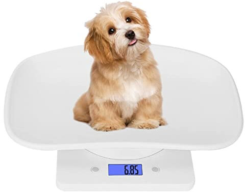 Trintion Digitale Haustierwaage Digital Haustier Skala Kleintierwaage Tierwaage für Haustier Katzen Welpen und Kleintiere bis 10 kg
