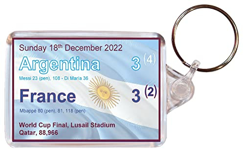 Baked Bean Store Argentina World Cup Final Football Scoreboard - Keyring