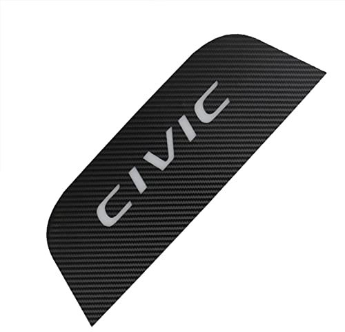 EAGLEG 1 Stück Auto Bremslicht Aufkleber für Hon-da Civic 10 10th Gen 2019-2023, Kohlefaser Zusatzbremslicht Schutzfolie High Position Bremsleuchte Abdeckung Dekoratives Zubehör,Black