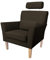 MartHome Modern Sessel Relaxsessel für Wohnzimmer Maximo Stuhl - Einzelsofa Loungesessel Wohnzimmersessel, Stoff Sessel - Relax Sessel TV Ohrensessel (Dunkelbraun MG05)
