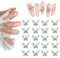 3D Butterfly Nail Charms,20PCS Gold Silver Metal Butterfly Nail Rhinestones Charms,Nail Gems Nail Accessories for Women Girls Nail Art Design Decorations DIY Crafts (A Gold Silver)