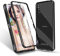 Hülle für Sony Xperia 10 V, Magnetische Metallrahmen Handyhülle 360 Grad Full Body Vorne hinten Gehärtetes Glas Schutzhülle Einteiliges Ultra Dünn Flip Transparente Cover,Schwarz