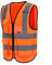 Hi vis jacket orange high viz Class 2 hi vis Zipper Front High Visibility vest Hi Vis Executive Vest Waistcoat orange high vis vest medium