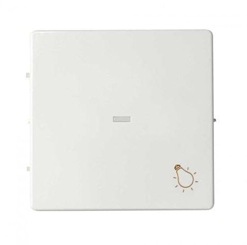 Simon 82 Concept | Tecla individual pulsador con visor + luz blanco mate SIMON 8200016-090