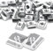 Ziamzra Nutensteine M4 Nutsteine 20-Serie 40 Stück T Nut Schiene M4 Nutenstein Kohlenstoffstahl Gleitmuttern Schwer 6-Typ B Schiebemuttern M4 für Aluprofil Extrusionsschlitz