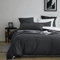MILDLY Housse de Couette 220x240 Coton, Gris Anthracite Parure de Lit 220x240 Coton avec 2 Taie d'oreiller 65x65 cm, 100% Coton Lavé, Certifié Oeko-TEX, Parure Housse Couette avec Fermeture Éclair