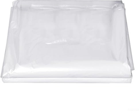 HpLive 2 x 5 m transparente Gewächshaus-Kunststofffolie, Polyethylen-Gewächshausfolie, wasserdichte Folie für Garten, Landwirtschaft, Hochbeet