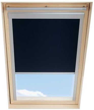 Dachfenster Verdunkelungsrollo kompatibel mit VELUX, Schwarz, U08