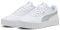 PUMA Femme Carina 3.0 Aqua Metallics Basket, White Silver, 41 EU