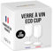 SPARKLERS CLUB Verres à Vin Réutilisables Eco Cup 12cl (18cl à ras bord) MADE IN FRANCE - Fabriqué en en Polypropylène, Verre Réutilisable de Haute Qualité (Givré Translucide, 200)
