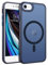 GaoBao Strong Magnetic for iPhone 7/8/SE 2020 Case, Slim Fit iPhone 7/8/SE Case [Compatible with MagSafe] Classic Shockproof Translucent Matte Protective Covers Cases for iPhone 7/8/SE 4.7 -Blue