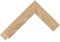 Cornice in vero legno, realizzata a mano (lunetta) per Samsung Frame TV dal 2021 al 2024 in rovere nudo 33 mm, 32 pollici