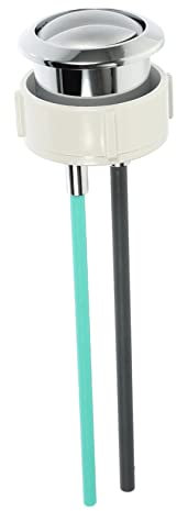 KITANDOVE Toilettentankknopf Tank Mit Rundem Kopf Wc Druckknöpfe Toilettenspültaste Wc-knopfspüler Toilettentank-druckknopfspülung Knopfschalter Für Toiletten Toilettentankknöpfe Abs Silver