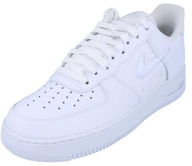 Nike Air Force 1, Sneaker Hombre, White Dk Smoke Grey, 41 EU