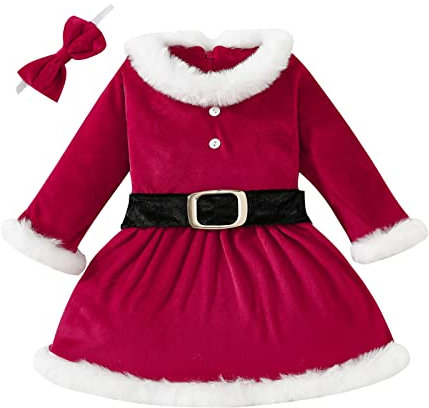 Xiaojiu Pyjama Fille Noel Brassiere Fille 12 Ans Christmas Christmas 18 Mois,Déguisement Bébé Bonnet Pere Noel Bebe Robe Bebe Fille Rose Poudre Pyjama Fille Pas Cher Rob(Rouge-108,18-24 Mois)
