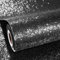 ReWallpaper Black Chunky Glitter Wallpaper 40CM×3M Sticky Back Plastic Black Sparkle Self Adhesive Decorative Paper for Crafts Art Furniture Stick on Wallpaper Glitter for Kitchen Bedroom