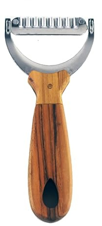 Wooden Handle Papaya Shredder Tool Stainless Steel Blade Vegetable Slicer for Salads Salad Maker Fast & Easy carrots potatoes beets cucumber