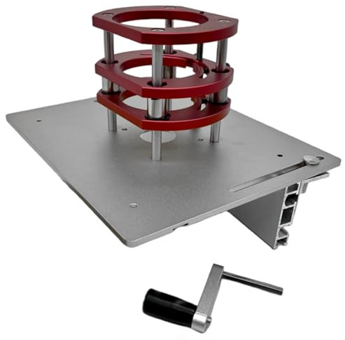 Handbuch Router Lift, Router Tischlift - Tragbarer Aluminiumlegierung Holz Router Liftset - Anti-Rust-Holzbearbeitungswerkzeuge mit praktischen klaren Skalenwerkzeugen für Holzarbeiter