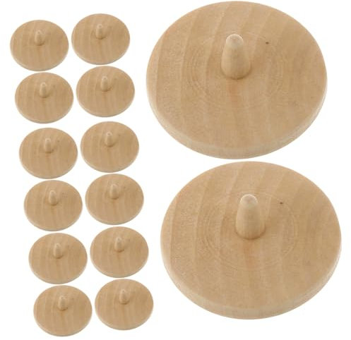 Totority 20 Stück Golfbecher Ballett Holz Golf Marker Professioneller Golgel Golf Ball Platzierung Golf Training Hilfen Ausrichtungsballmarkierung setzen Golfballbasis Golf-Tool Beige