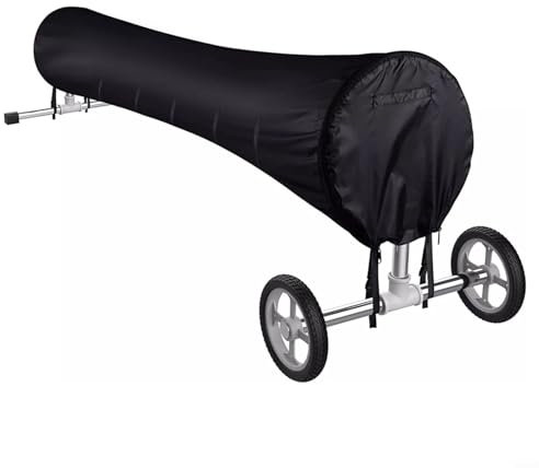 HomeVortex Pool Cover Reel Protector 16/18/20/24FT Adjustable Waterproof All-Weather Protection Heavy-Duty Woven Polyethylene UV-Resistant Easy Clean Solar Cover for Swimming Pool(24FT)